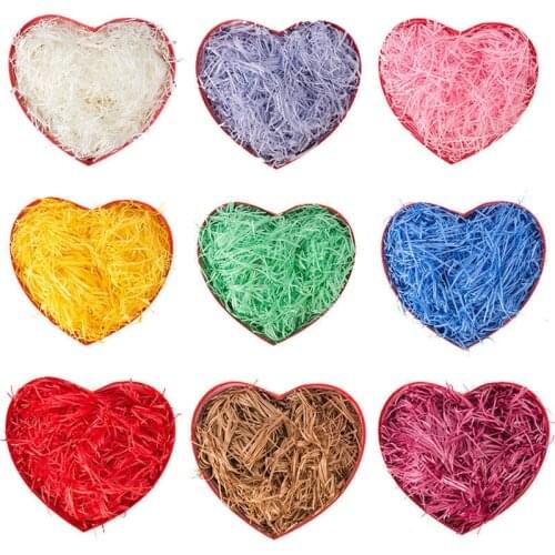 30/50/100g Paper Raffia Candy Gift Box Filling Material Color Shredded Crepe Paperhome Decoration Birthday Holiday Decoration