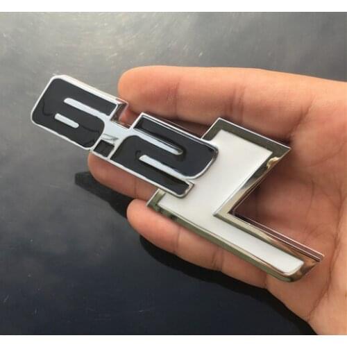 3D Metal Black/white 6.2L Auto Trunk Tailgate Emblem Badge Decals Sticker Car Accessories