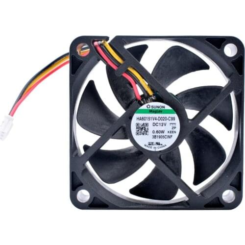HA60151V4-D020-C99 6cm 60mm fan 60x60x15mm DC12V 0.60W silent projector monitor cooling fan