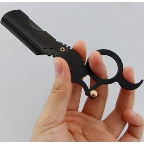 Straight Edge Barber Razor Haircut Beard Eyebrow Shaving Tool Manual Depilation Razor Hairdresser Trimming Tools