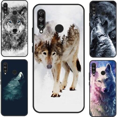 Wolf Howls Art Case For Huawei P30 P20 P40 Pro Mate 10 20 Lite Nova 5T P Smart Z 2019 Honor 9X 8X 8A 10i