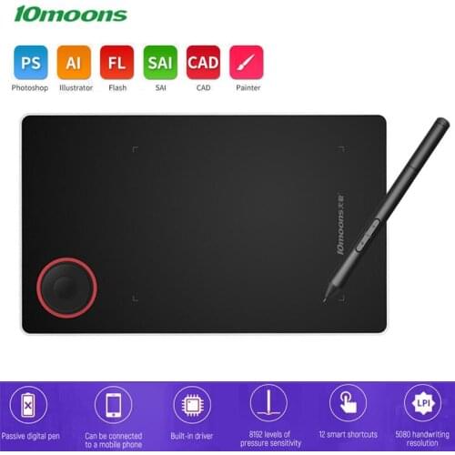 10Moons G50 Drawing Digital Graphics Tablet Electronic Notebook Portable Handwriting Pads Multifunctional Painting Writing Board