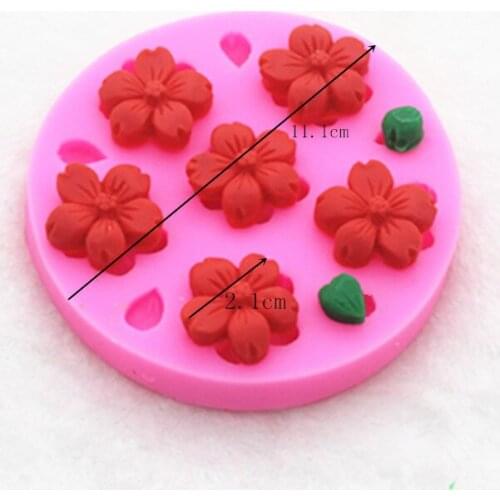 P623The flower chocolate mould perfumed plaster mold cake decoration mold