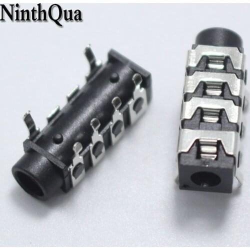 NinthQua 5PCS 3.5mm Female Audio Connector PJ-313B DIP 6Pin Stereo Headphone Jack for MP3 MP4 MP5