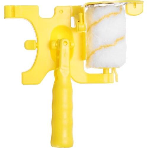 Portable Painting Decorative Cylinder Tools Home Wall Ceilings Brush 4pcs Safe Handle Paint Improvement Tool