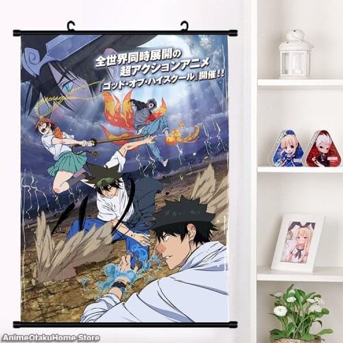 Anime The God Of High School Gat Obeu Hai Seukul Pandora Yu Mi-Ra Wall Scroll Poster Wall Hanging Poster Home Decor Collection