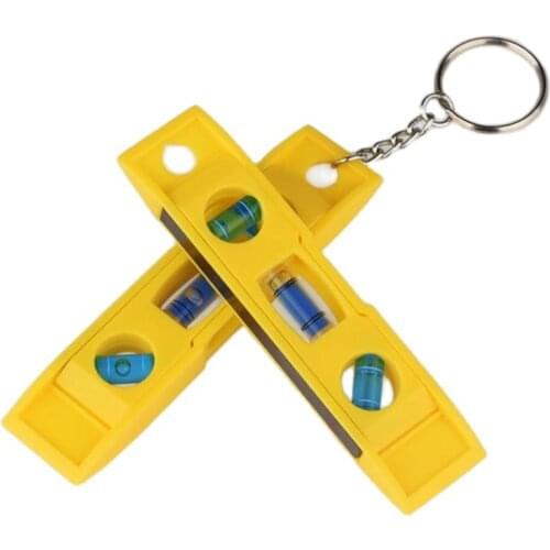 GanWei Mini Magnetic Level With 3 Horizontal Bubbles 180 90 45 Degrees 3.74 inch Woodworking Family Decoration Measuring Tool