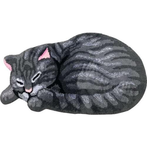 Good quality cartoon cute slip cat 3D rug cat living room bedroom carpet Bathroom mat Toilet hallway tapete home Decorative