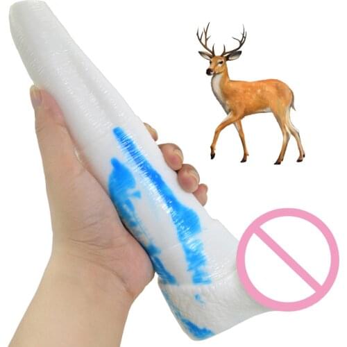 Soft Silicone Huge Animal Penis For Female Masturbator Anal Dildo Dilator G Spot Dick Adult Sex Product Anal Sex Toys For Women