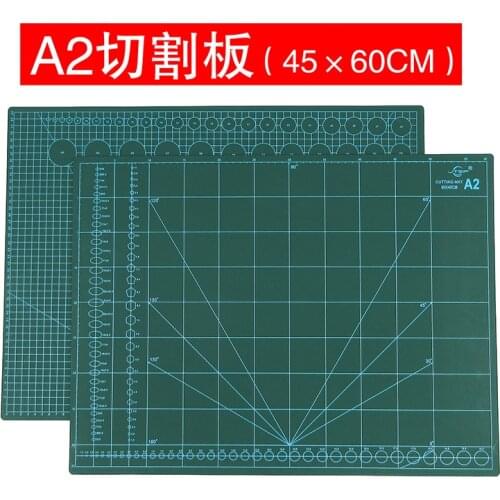 New Cutting Mat A2 Pvc Rectangle Self Healing thicker white core Desktop Protection Mat Craft Dark Green 60cm * 45cm*0.3cm
