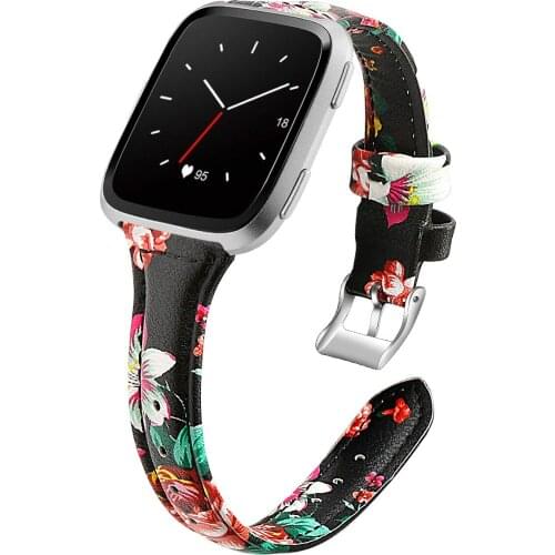 The First Layer of Cowhide Leather Strap for Fitbit Versa 2 Smart Watch High Quality Wristband Watch Band ForFitbit Versa 2