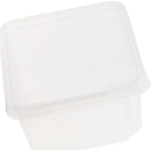 Plastic Insect Spider Habitat Feeding Box Case Container Tank 12x12x7cm