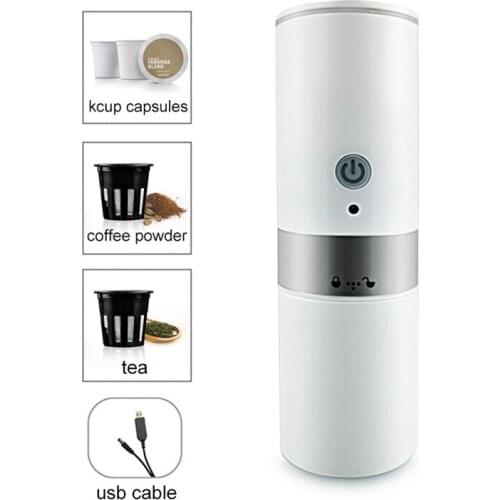 Portable Coffee Machine Car/Outdoor Coffee Maker USB Electric Handheld Espresso Capsule Coffee Power Tea Cup Bottle Home travel