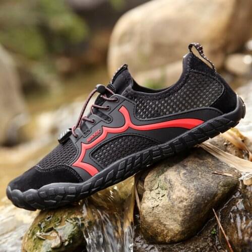 Five fingers big net swimming shoes wading shoes upstream shoes summer barefoot shoes mens wading shoes quick-drying water shoe