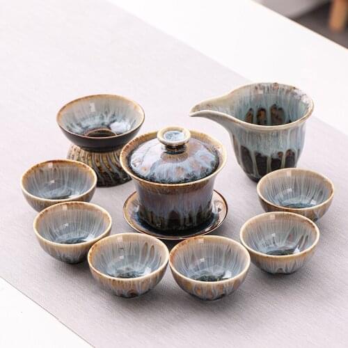 Afternoon Luxury Tea Sets Chinese Teapot Teacup Office Handmade Tea Sets Kungfu Creative Juego De Te Teaware Sets DI50CJ