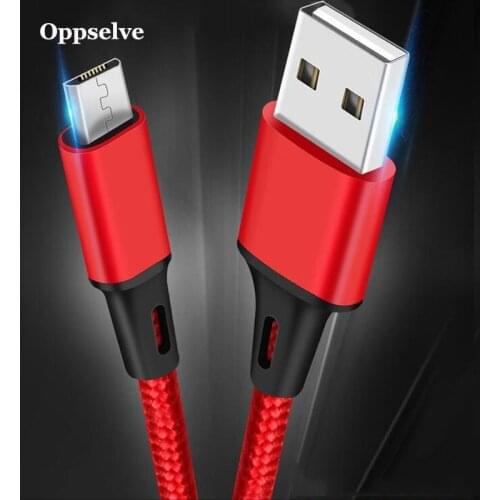 Luxury Micro USB Cable 2.4A Nylon Fast Charge USB Data Cable For Samsung Xiaomi LG Tablet Android Mobile Phone USB Charging Cord