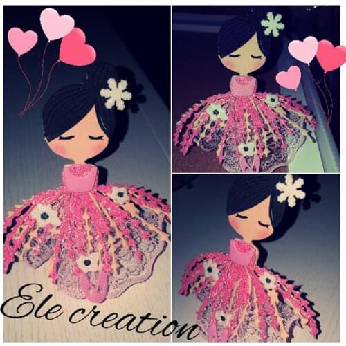 DIE CUT METAL CUTTING DIES cut dancing ballet girl doll Alinacraft Scrapbook paper craft album card punch knife art cutter die