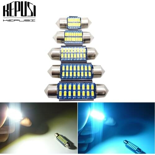 1x c5w led CANBUS 28/31/36/39/41mm Festoon C10W led bulb 3014 SMD 12V LED reading lamp car Interior Light White Error Free