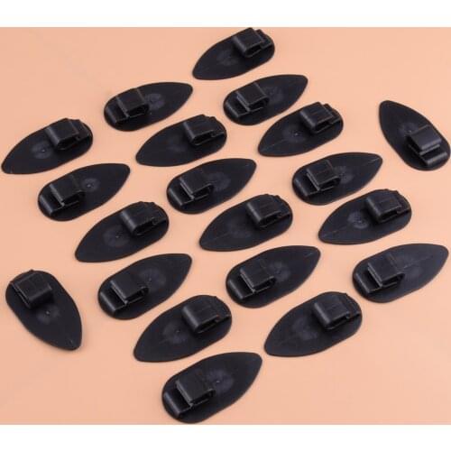 High Quality Universal 20pcs Black Floor Trunk Carpet Liner Mat Retainer Clip Sliding Mount Plastic Car Interior Accesseories