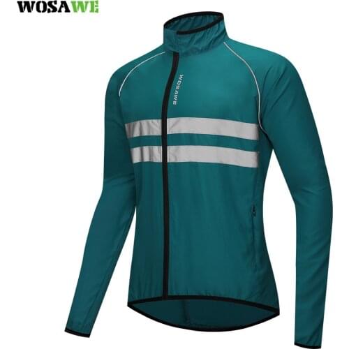 WOSAWE Cycling Jacket High Visibility MultiFunction Jersey Road MTB Bike Bicycle Windproof Quick Dry Rain Coat Windbreaker