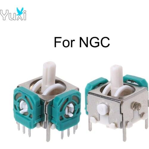 YuXi 2pcs 3D Analog Joysticks Sensor Module Stick Replacement Repair Parts Game Accessoires for Gamecube NGC Controller