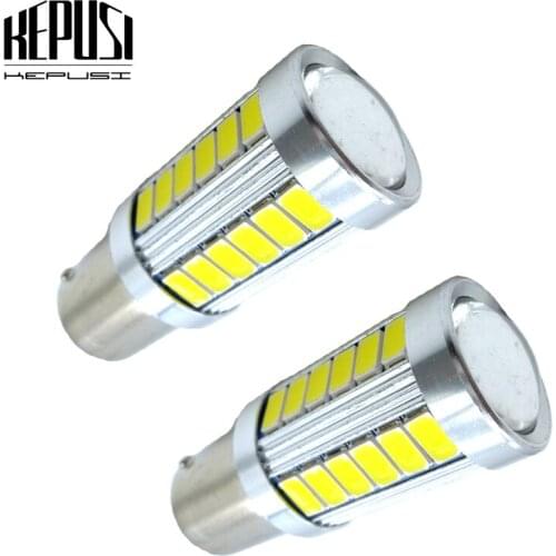 2x 1156 BA15S P21W Reverse Backup light Front Rear Turn Signal Lamp DRL Car Tail bulb For Hyundai Elantra Azera Accent White 12V