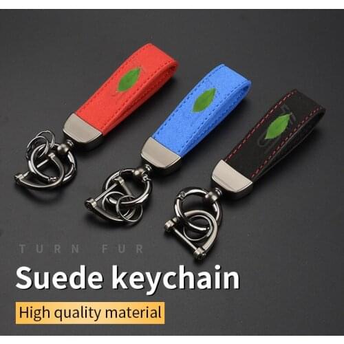 Suede Key Strap STI Logo Key Ring For Subaru legacy Outback XV Foreste Impreza Trezia BRZ Wrx Levorg Liberty Tribeca Keychain