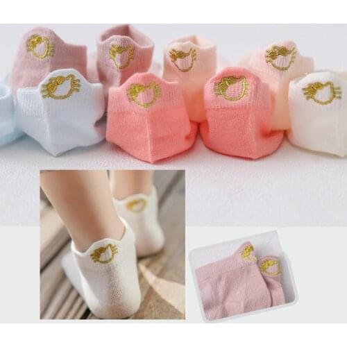 5 Pairs /pack Kids Socks Funny Teenagers Dinosaur Happy Cotton Socks Boys Kid Sock Mesh Girl Candy Bow Toddler Crew Socks