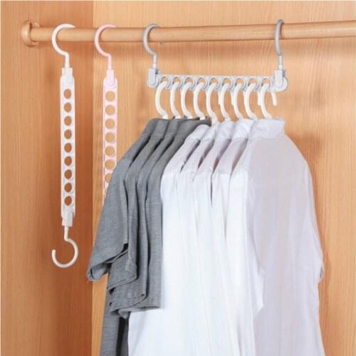 9 Empty Space Saving Hanger 360 Rotating Magic Hanger Multi-function Folding Magic Hanger Wardrobe Drying Clothes Clothes Stora