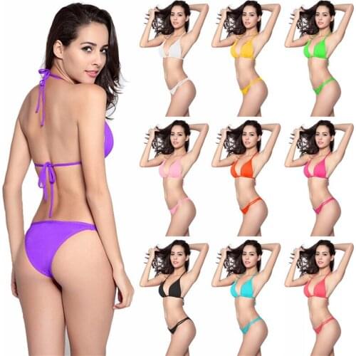 Bikini Women Swimwear Summer Swimsuit Sexy Ladies Mini Thong Bikinis Female Swimming Bathing Suit Brazilian Biquini