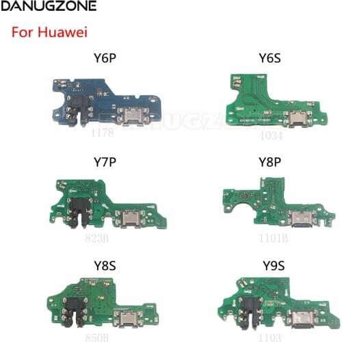USB Charging Dock Port Socket Jack Plug Connector Charge Board Flex Cable For Huawei Y6P Y6S Y7P Y8P Y8S Y9S Y5P