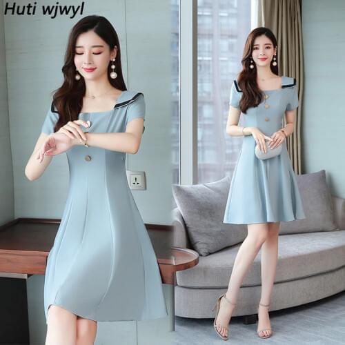 Huti wjwyl Solid Summer Dresses