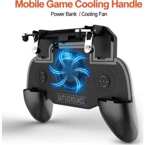 Mobile Gamepad Controller radiating fan Trigger Shooter for PUBG Cooler Fan for Phone Joystick Phone Holder with 2000mAh