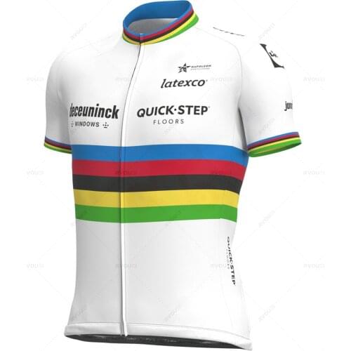 Summer Quick Step Team Men Cycling Jersey Clothing Black Short Sleeve Breathable Quick Dry Cycle Jersey Clothes Maillot Ciclismo