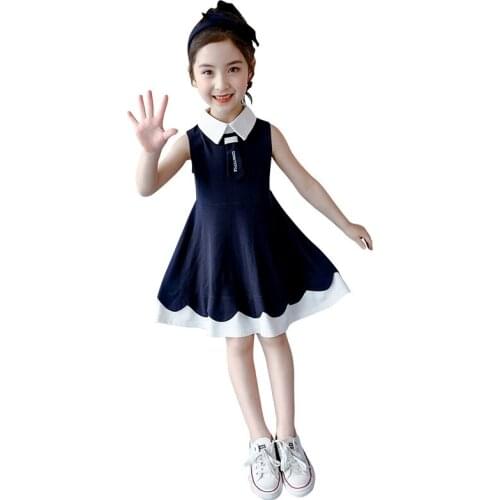 Girls summer clothes western college dresses, summer new styles childrens clothes net red skirts childrens tide clothes