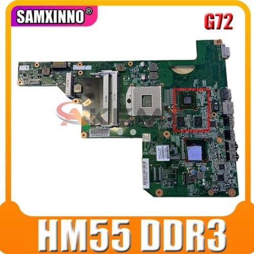 AKemy laptop Motherboard For HP Pavilion G72 605902-001 605902-501 01013Y000-575-G HM55 216-0774009 DDR3 Mainboard