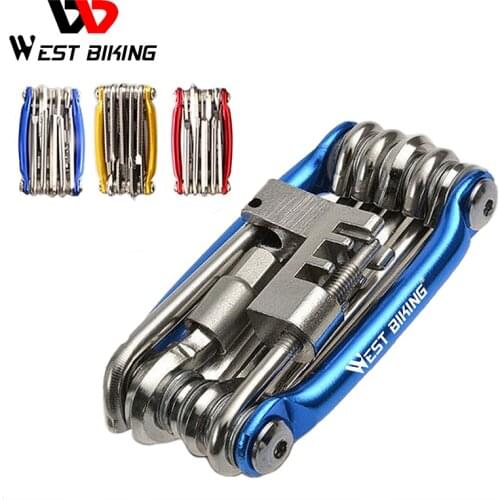 Multifunction Bicycle Bike Repair Tools Steel 10 In 1 Kit Herramientas Bicicleta Cycling Folding Wrench Ferramentas Bike Tools