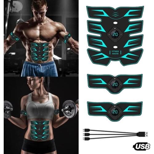 Muscle Electro Stimulator EMS Gym Electrostimulator Abdominal Electric Massager Training Apparatus Fitness Machine Building Body