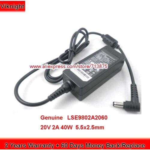 Genuine 20V 2A 40W LSE9802A2060 Adapter Power for LG X110 X110-G X120 X130 Laptop