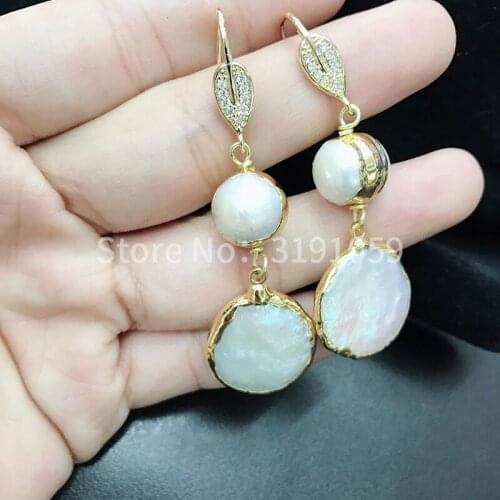 Original design pink pearl earrings wedding jewelry fashion exquisite handmade earrings