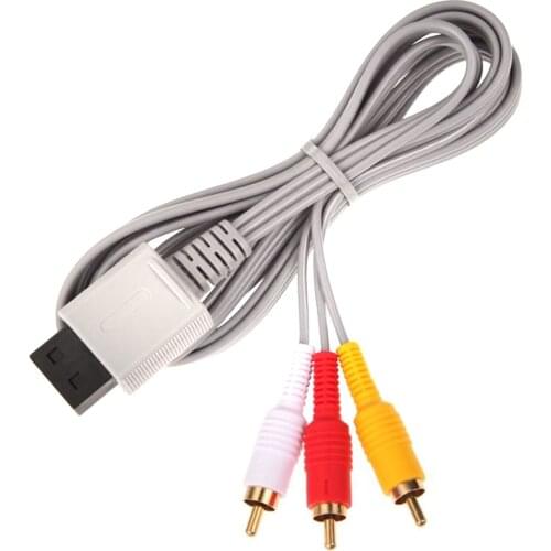 Hot Audio Video AV Premium Composite 3 RCA transmission Cable for Nintendo Wii