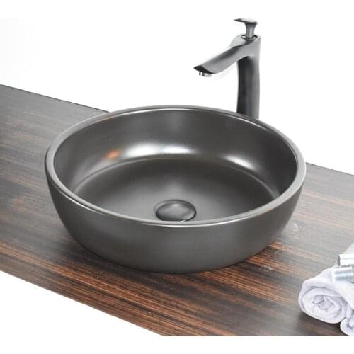 Basin on stage art basin round black basin on stage face basin retro toilet Nordic Industrial style loft style