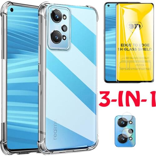 Case + Glass + Camera Protector for Realme C21 Tempered Glass Realmi 7 Realme 8 Pro 5G Screen Protector Realme C 21 Glass