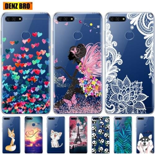 Silicone phone Case For Huawei Honor 7C 5.7 Inch Cases Cover Soft Silicon TPU Cover For Huawei honor 7c Aum-L41 copas