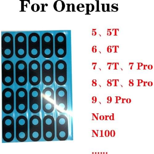 10PCS Rear Back Camera Glass Lens Cover For OnePlus 7 One Plus 7 Pro 1+7 pro with Ahesive Sticker Replacement Parts