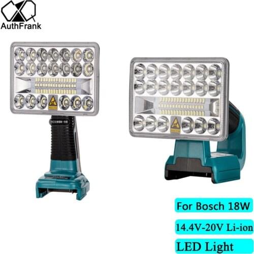 BAT609LED Flashlight Outdoors Spotlight Light tool light illuminator for Bosch 12W 14.4V-20V lithium ion battery BAT618 BAT609G