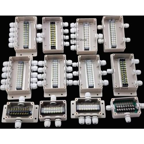 ABS Waterproof Junction Boxes Connection Outdoor Indoor Distribution Monitoring Box Electric Enclosure Case Cable UKTB terminal