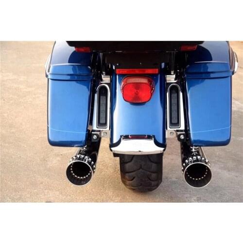 Motorcycle Staggered Shortshots Exhaust Pipes Fit For Harley Touring Electra Glide Road Glide Street Glide Road King 00-2020