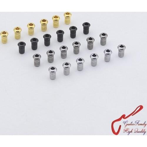 1 Set (6Pcs) GuitarFamily Through Body String Ferrules / String Bushings For Electric Guitar Front ( #0898 ) MADE IN KOREA