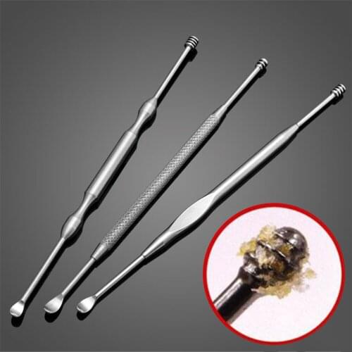 1PCS Ear Wax Pickers Stainless Steel Ear Picks Wax Removal Curette Remover Cleaner Ear Care Tool Ear Pick Beauty Tools